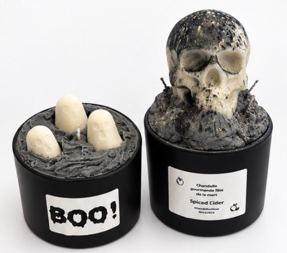 💀 Spiced Cider — Chandelle gourmande Fête de la mort | ChandellesRose