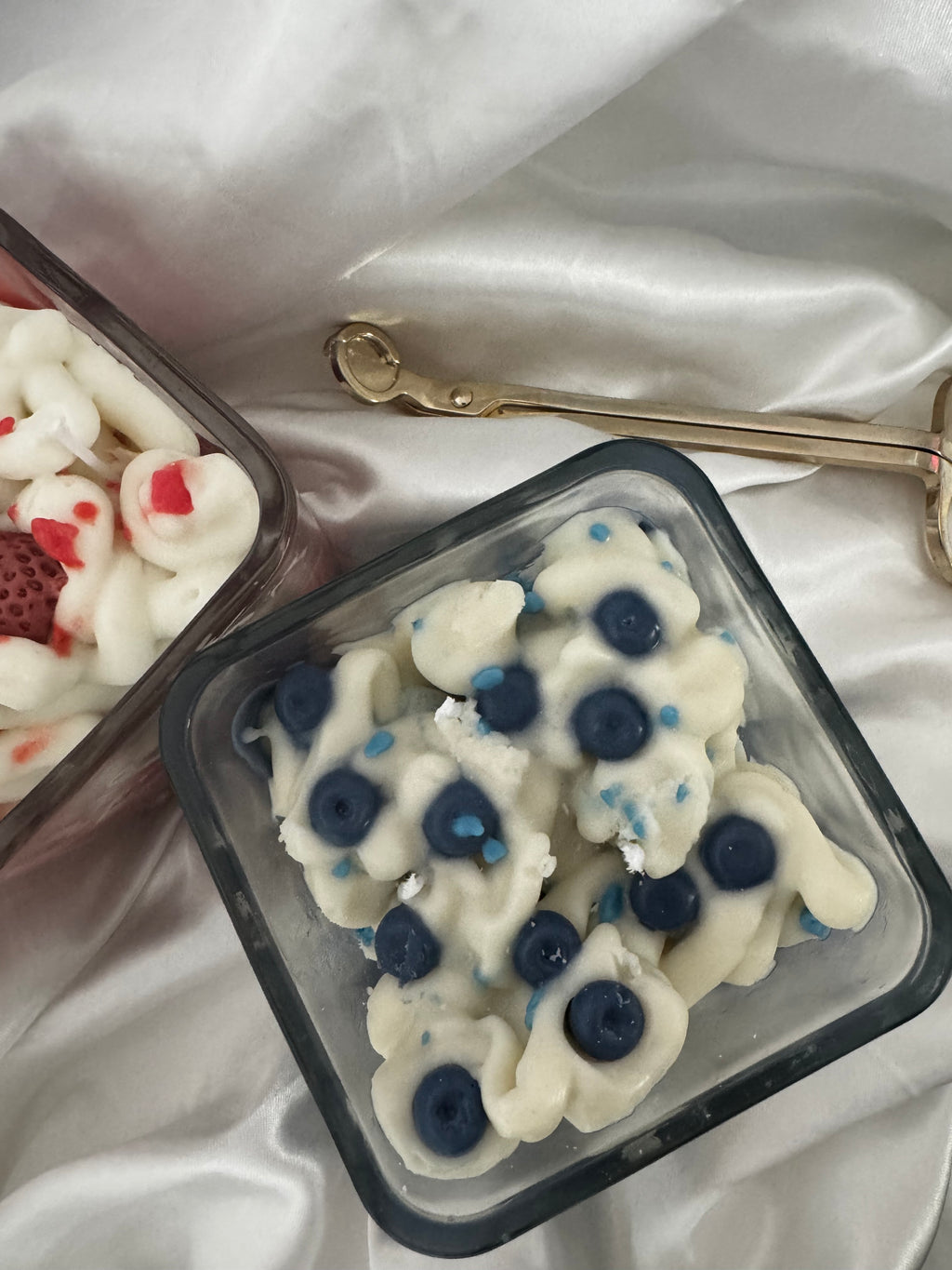 Chandelle 3 mèches – Vanille & Bleuets sucrés