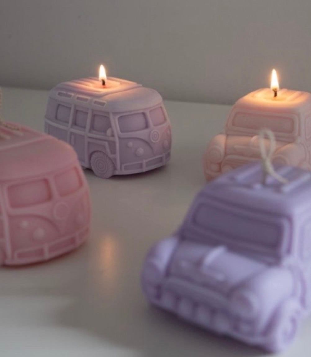 Mini Bougies Véhicules – Chandelles Auto & Van Originales – Mini Car & Mini Van