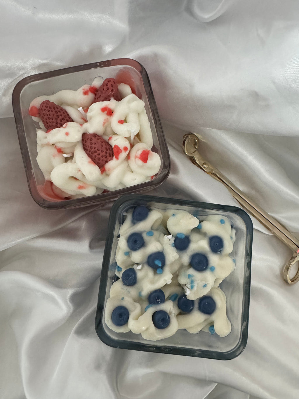 Chandelle 3 mèches – Vanille & Bleuets sucrés