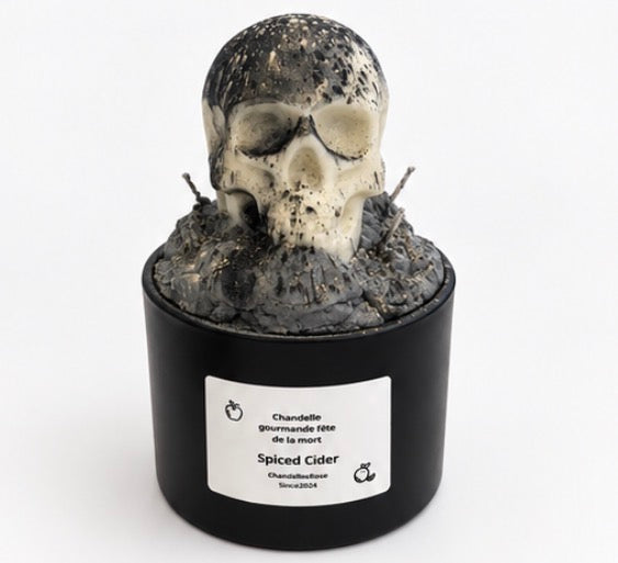 💀 Spiced Cider — Chandelle gourmande Fête de la mort | ChandellesRose