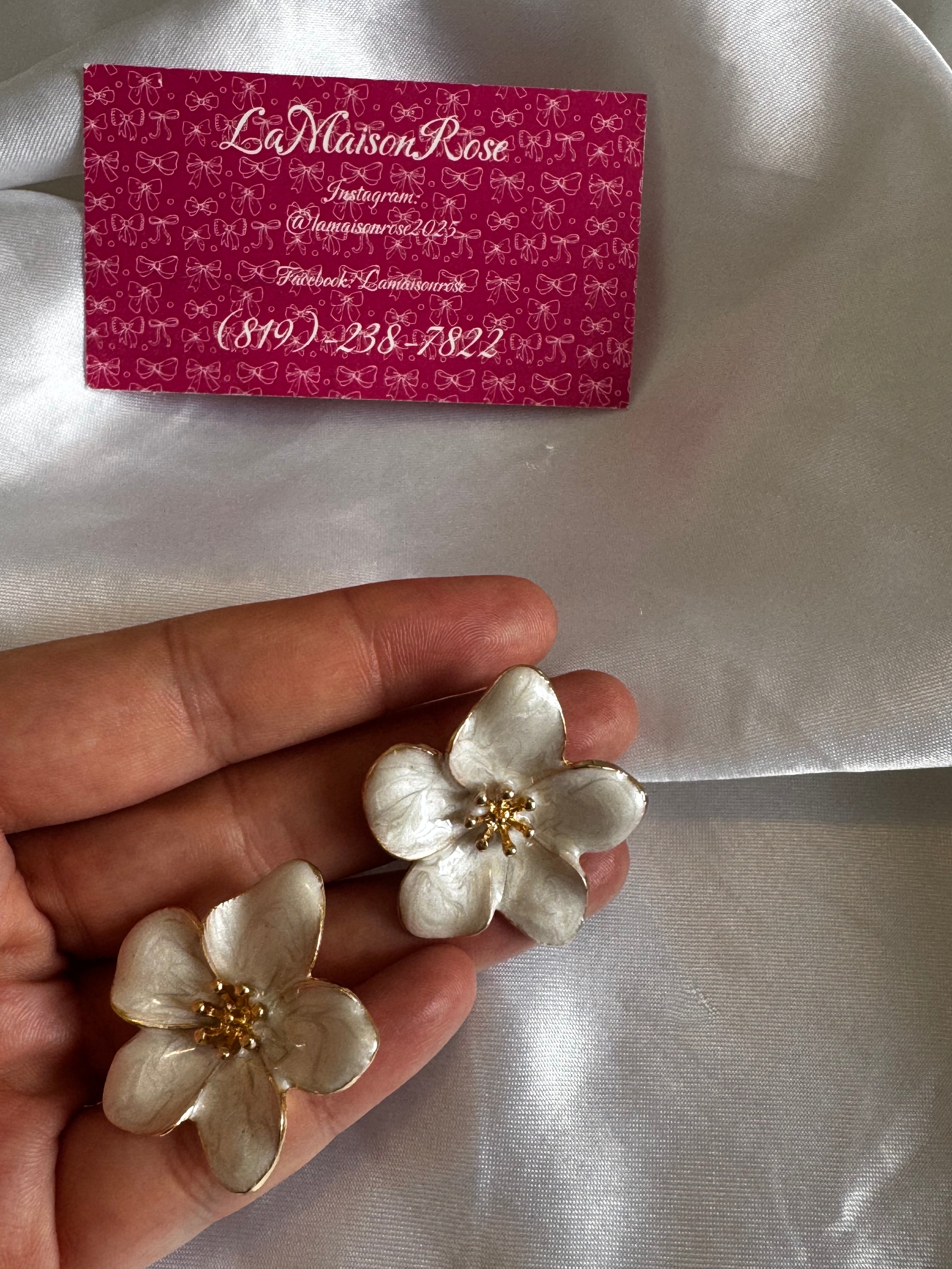 Boucles d’oreilles Fleurs d’été du Sud — LaMaisonRose & Co