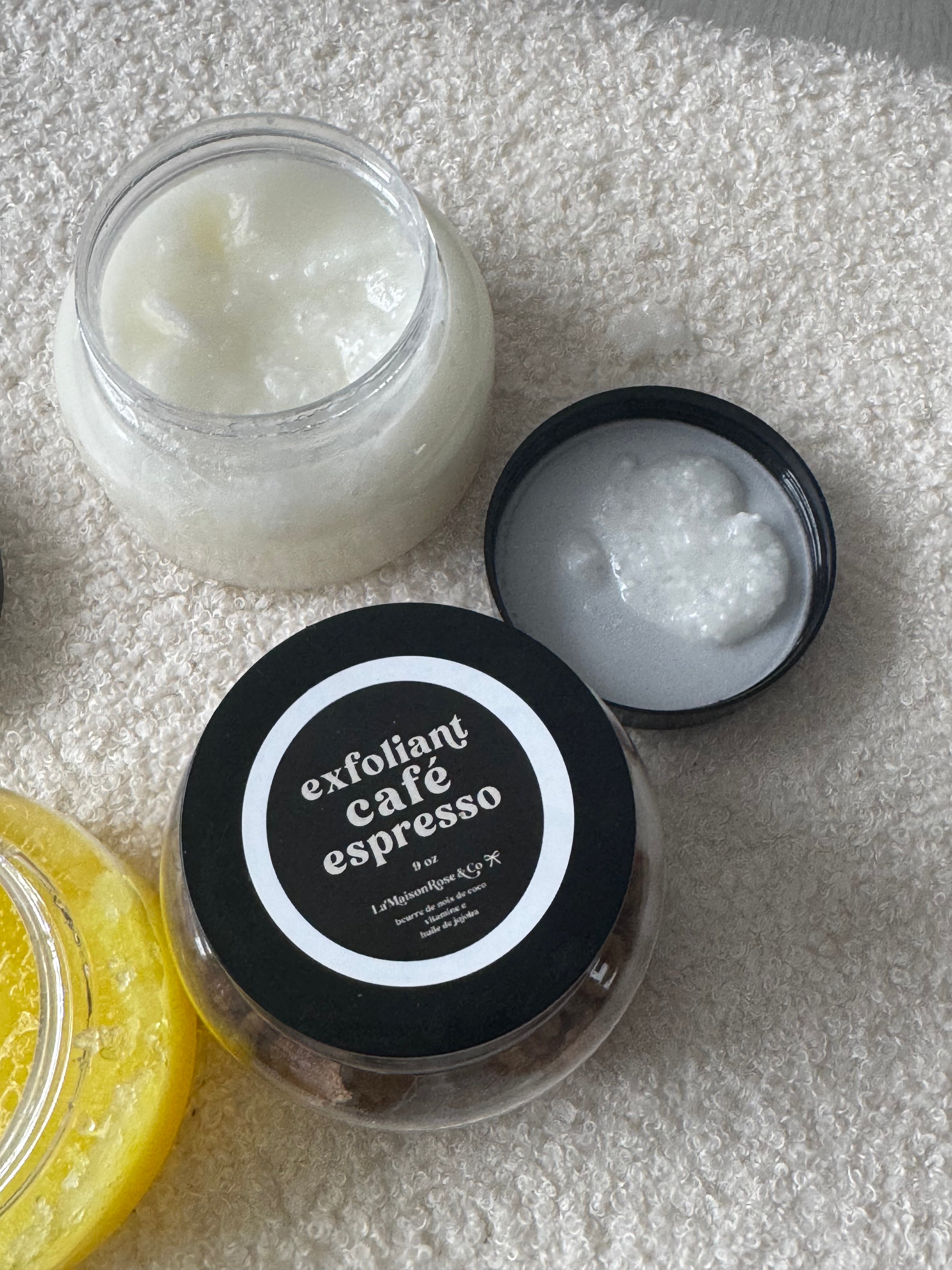 Exfoliant 9oz: Contenant  de plastique