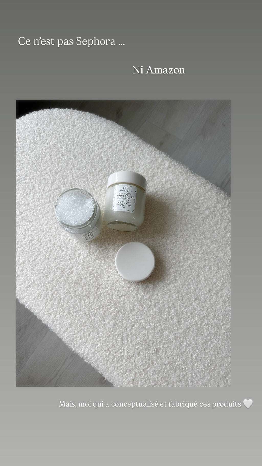 Sel naturel d’Epsom — LaMaisonRose & Co
Fait à la main • Format 450 g
