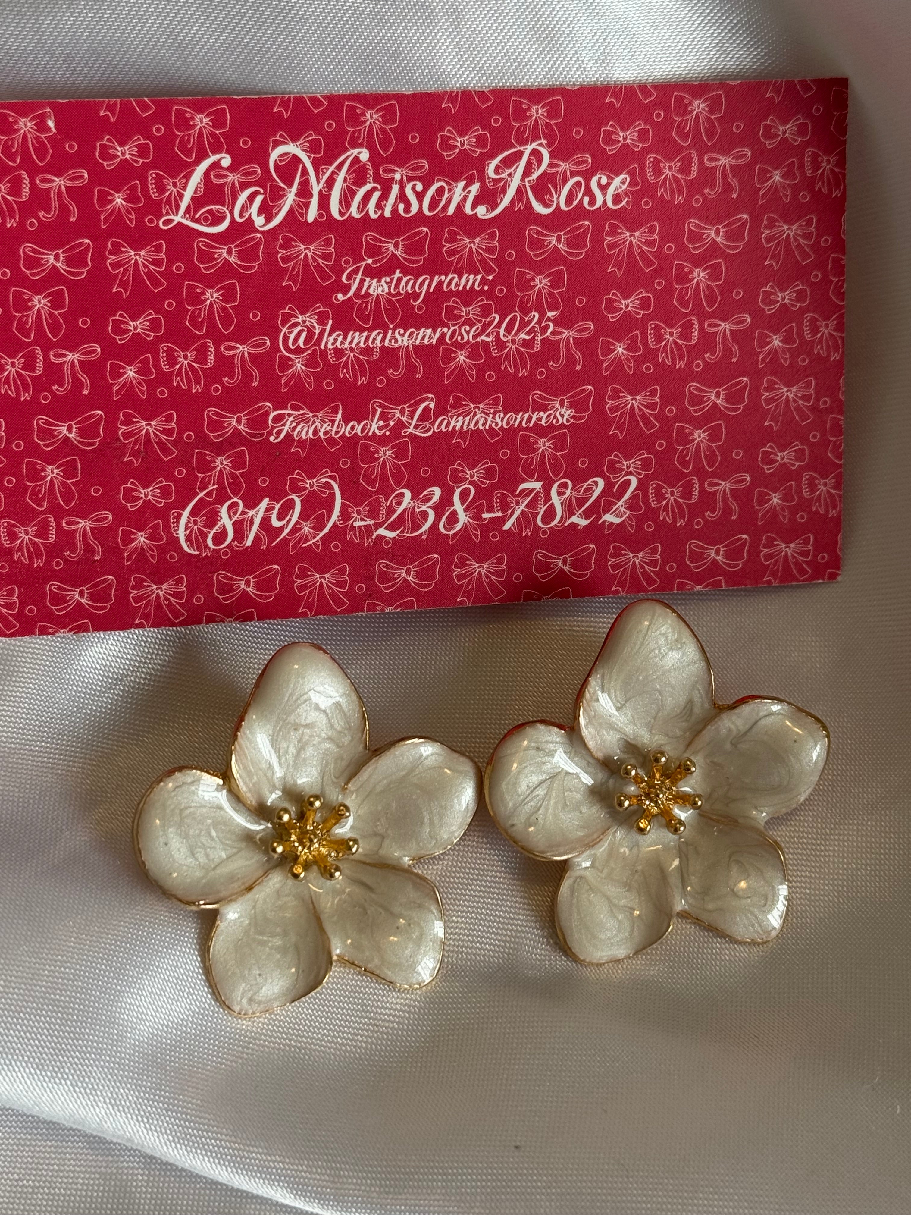 Boucles d’oreilles Fleurs d’été du Sud — LaMaisonRose & Co