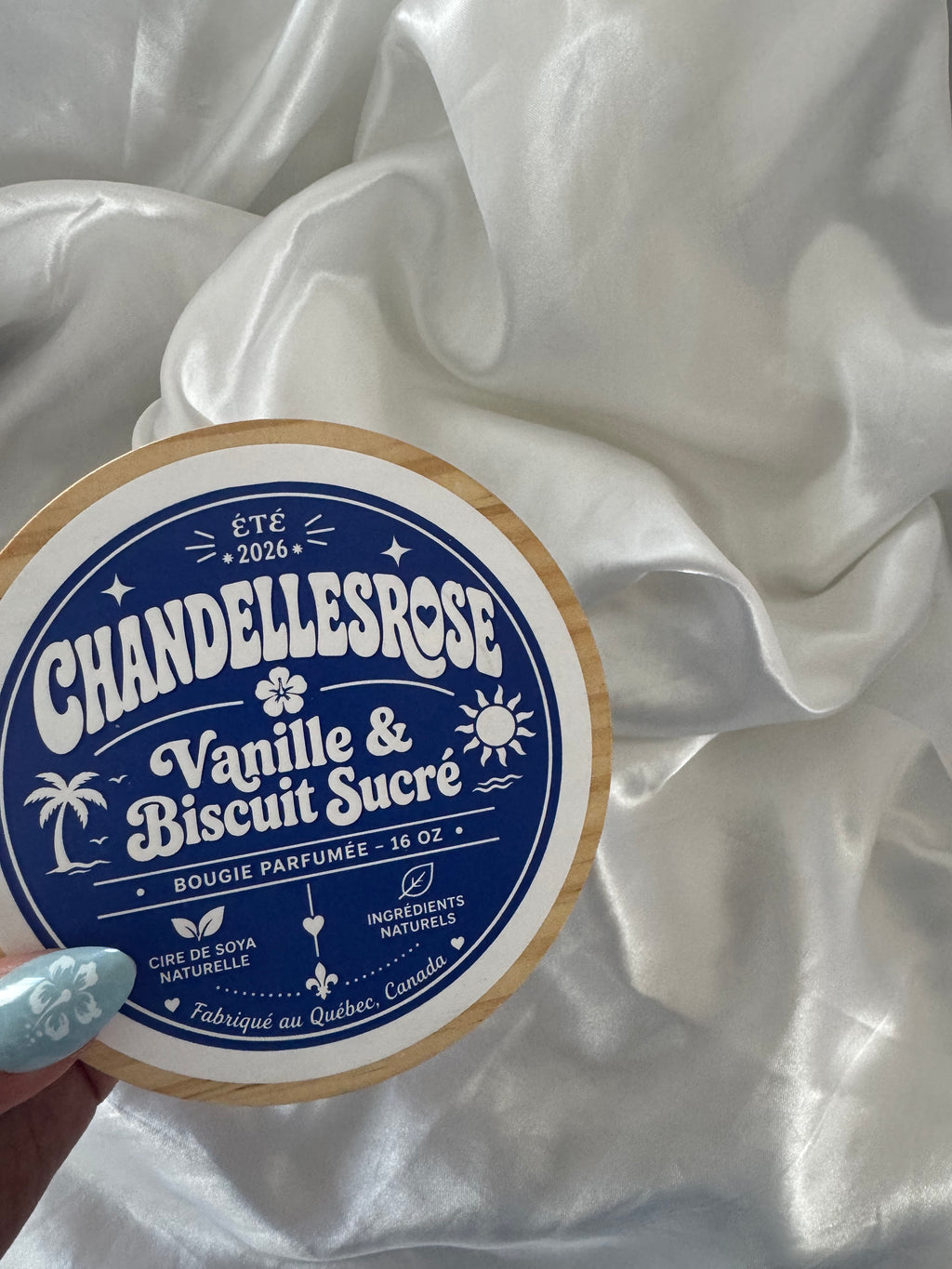 Vanille & Biscuit Sucré – Chandelle parfumée 16 oz