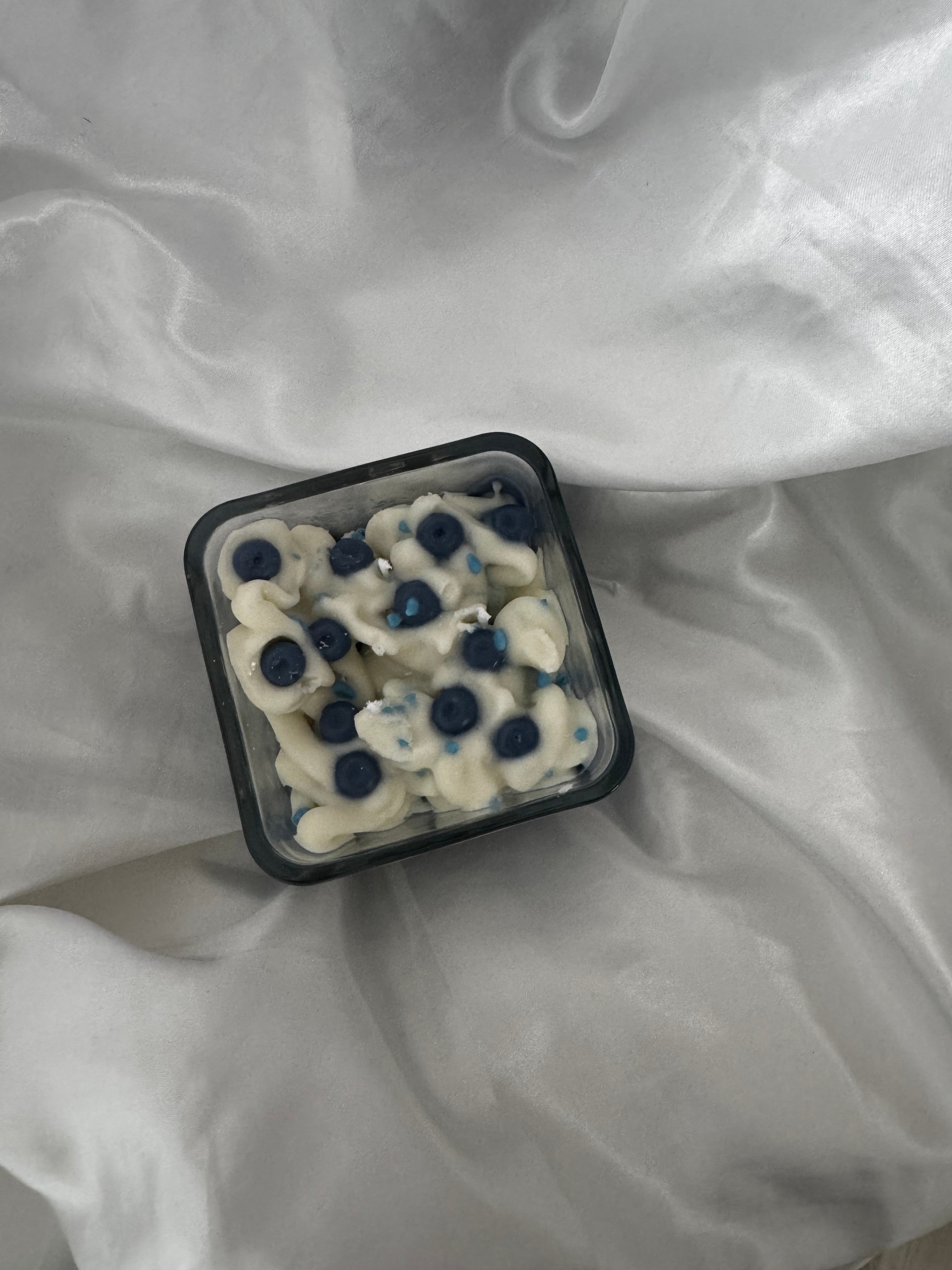 Chandelle 3 mèches – Vanille & Bleuets sucrés