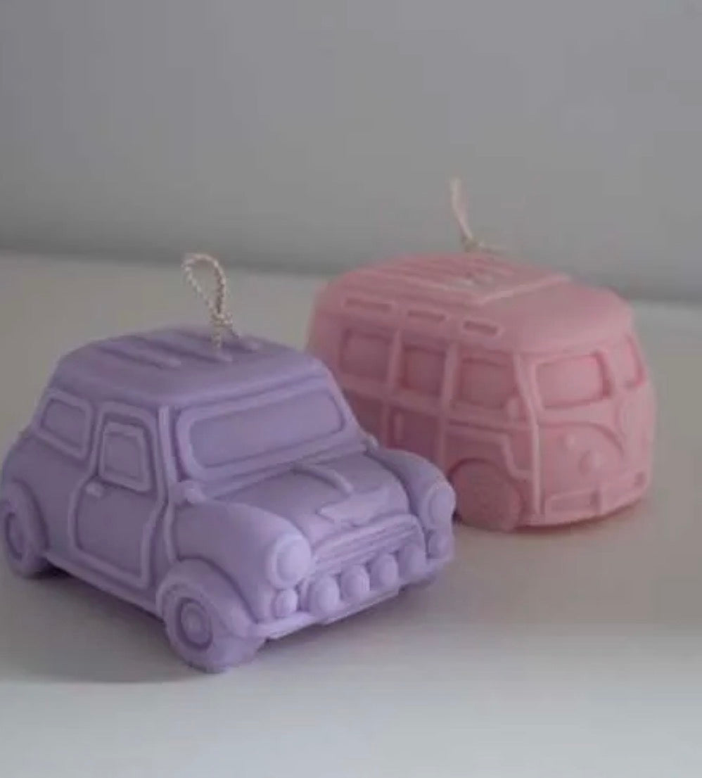 Mini Bougies Véhicules – Chandelles Auto & Van Originales – Mini Car & Mini Van