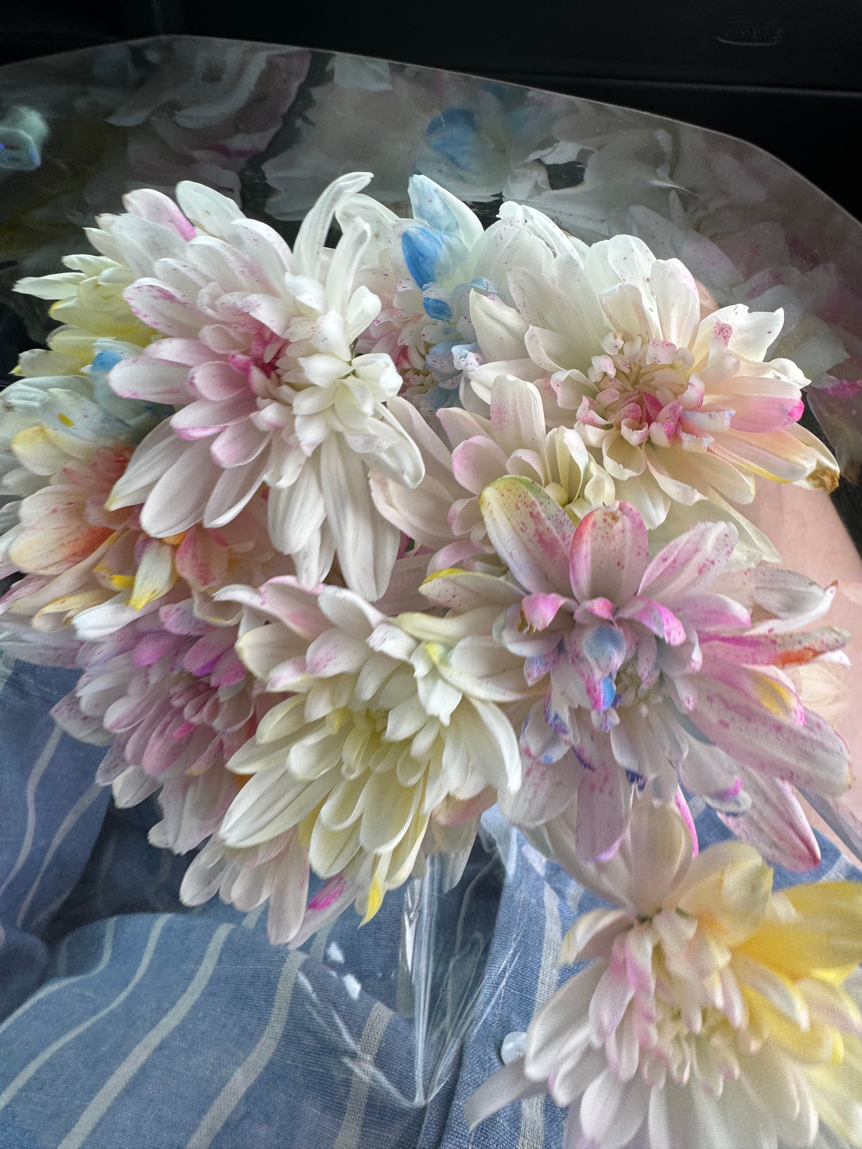 Bouquet de 6 chrysanthèmes pastel: Cotton Candy Blooms