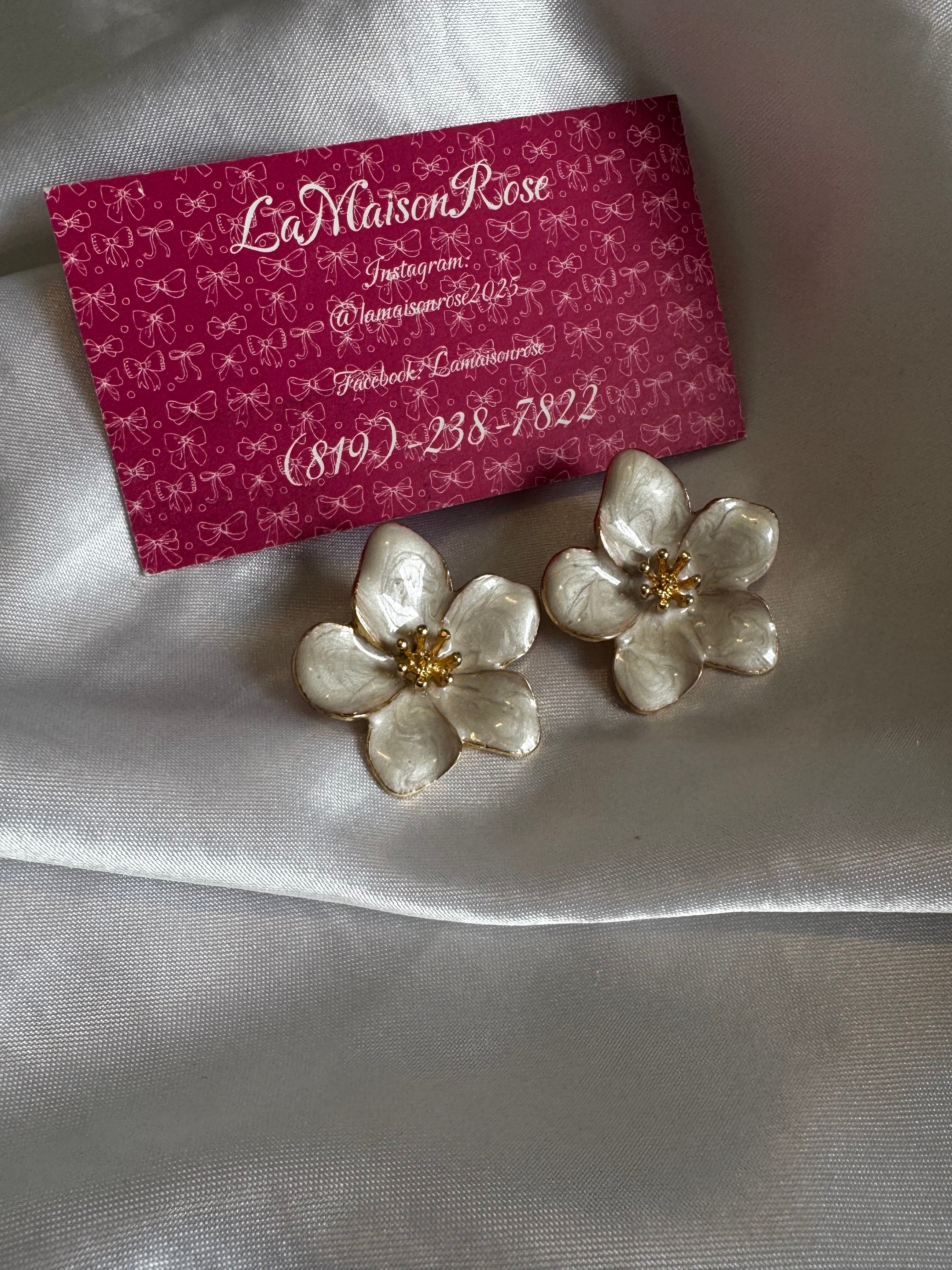 Boucles d’oreilles Fleurs d’été du Sud — LaMaisonRose & Co